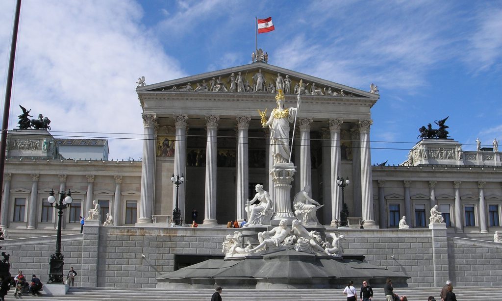 Austrian parliament building.