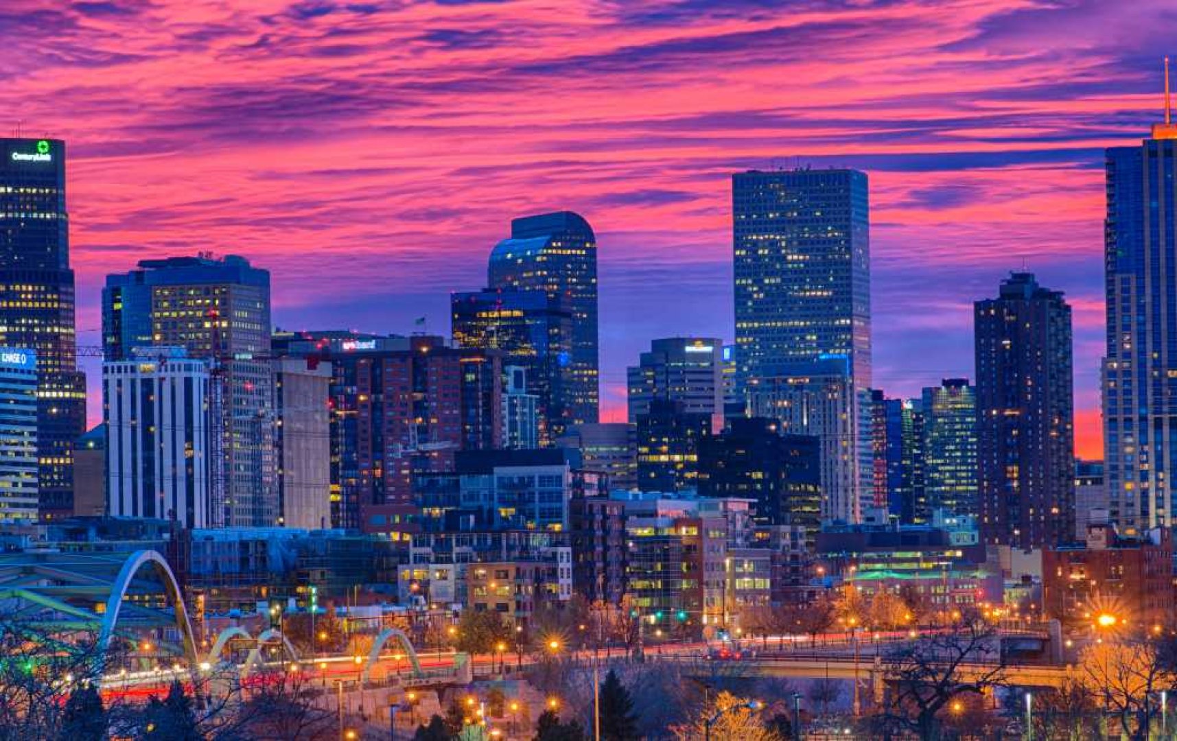 Denver city panorama.