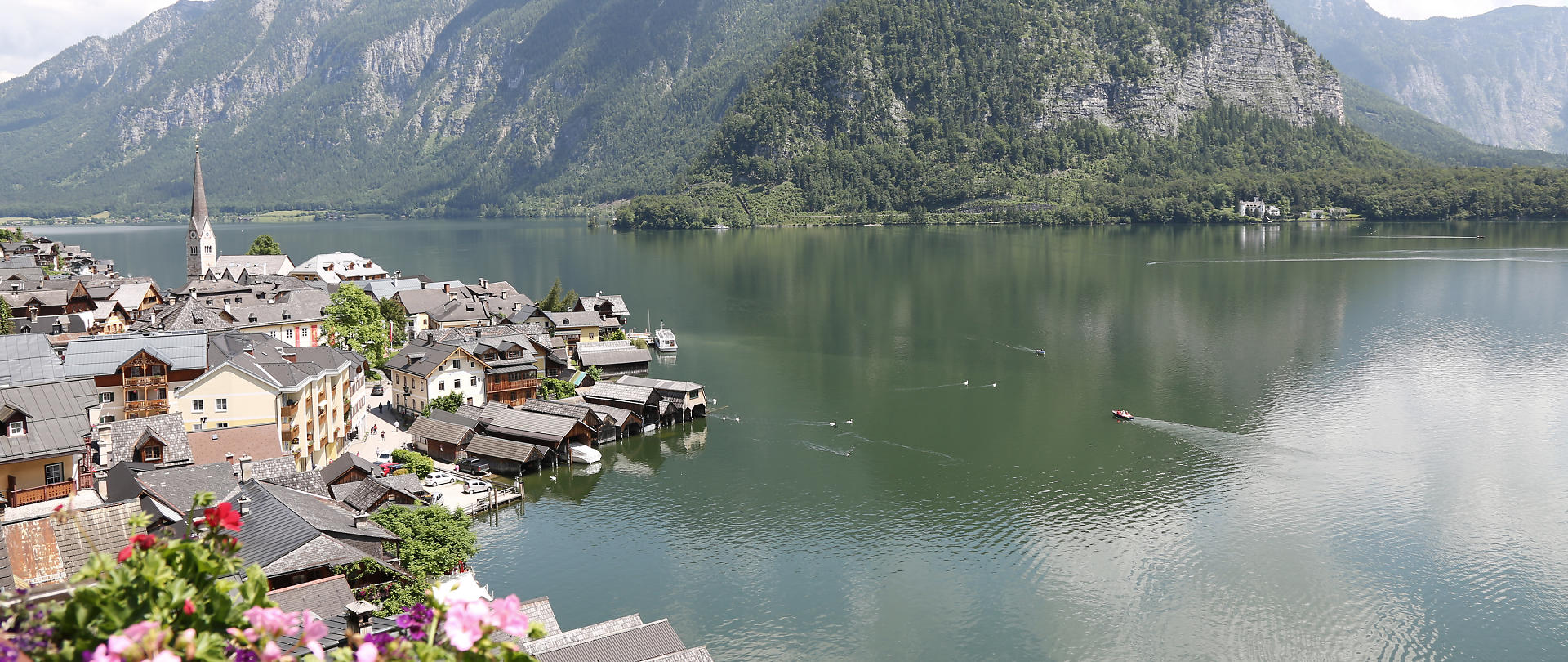 Hallstatt town panorama.