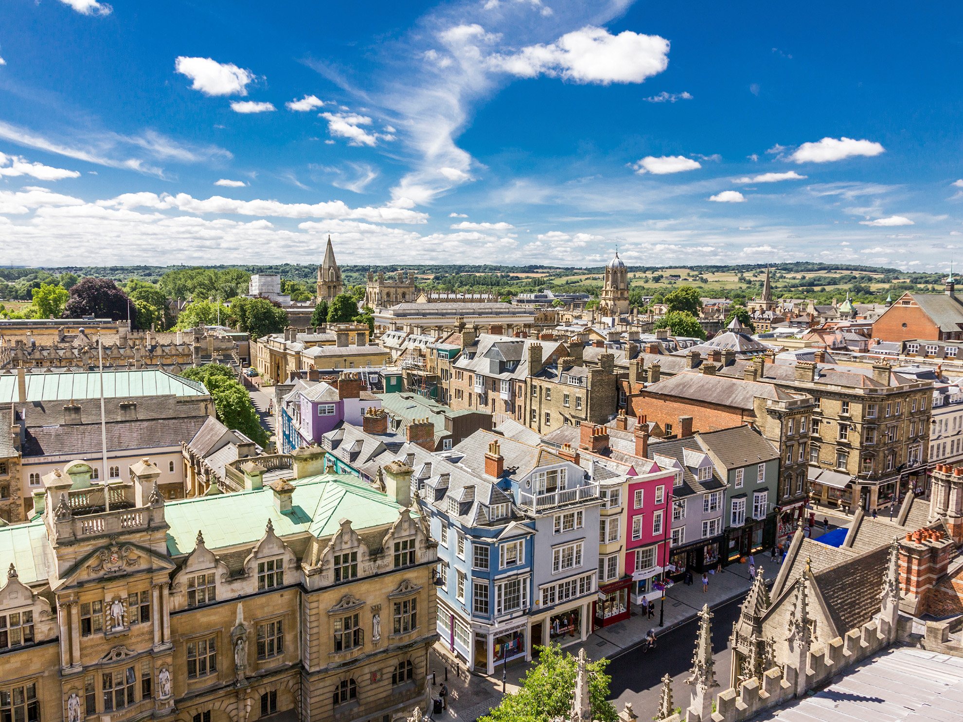 Oxford city panorama.