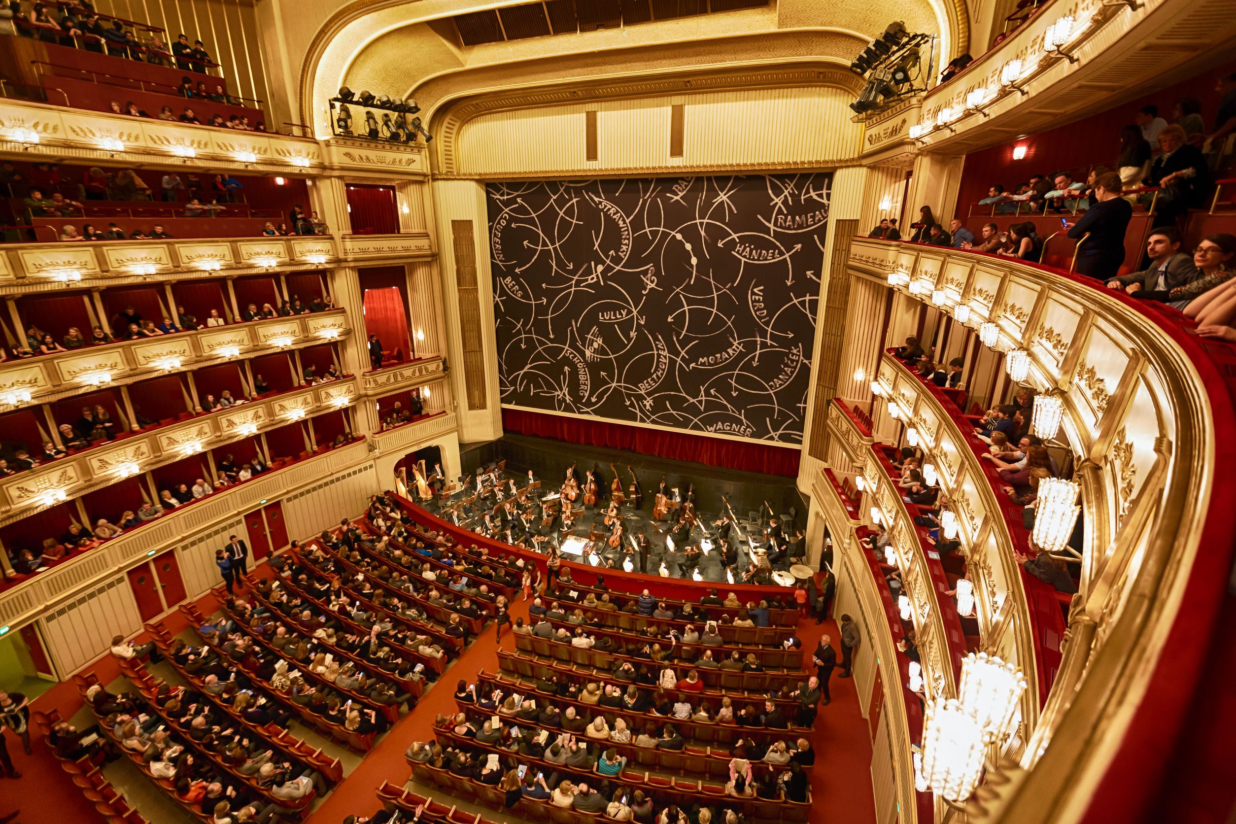 Vienna opera house hall.