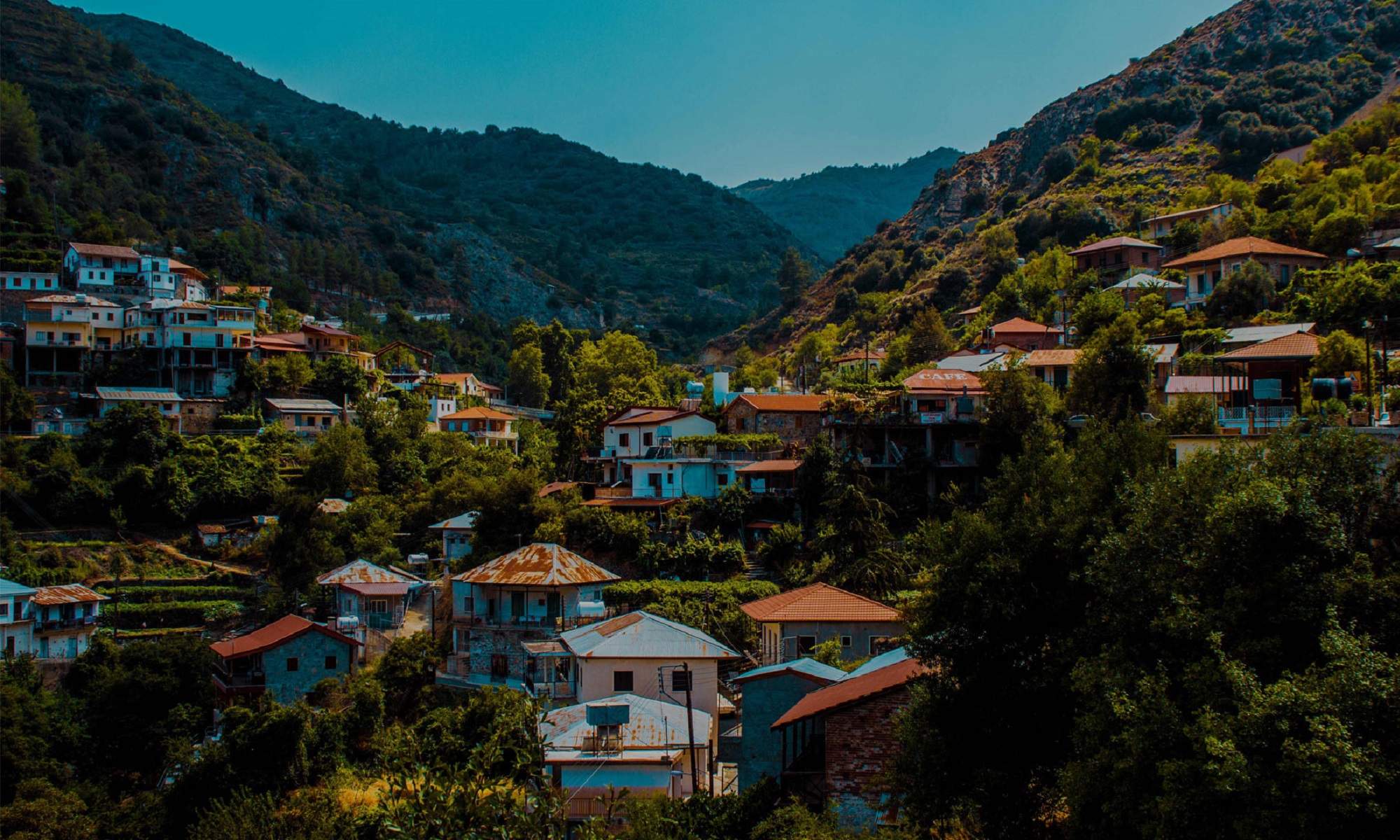 Mountain village on Cyprus.