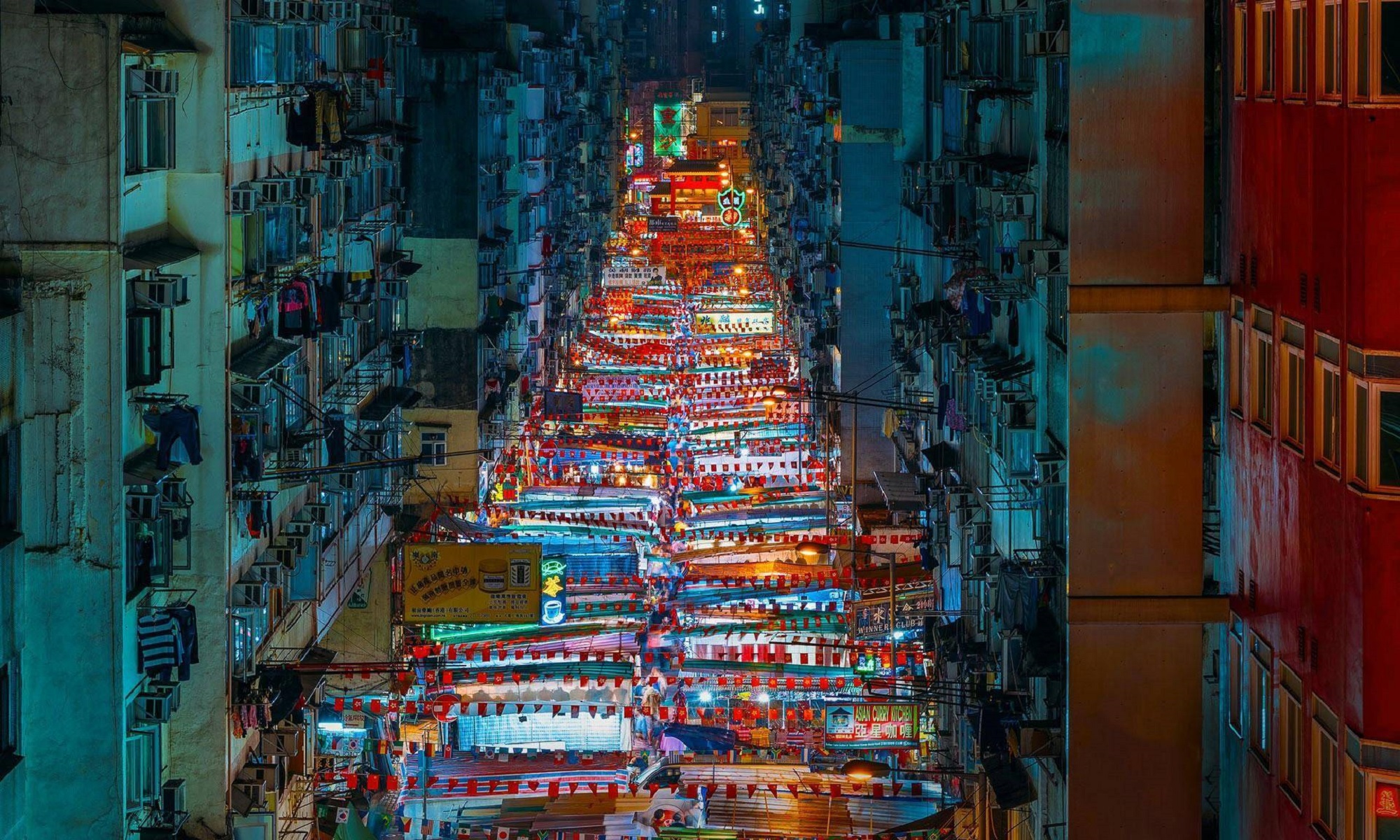 Hong Kong market street