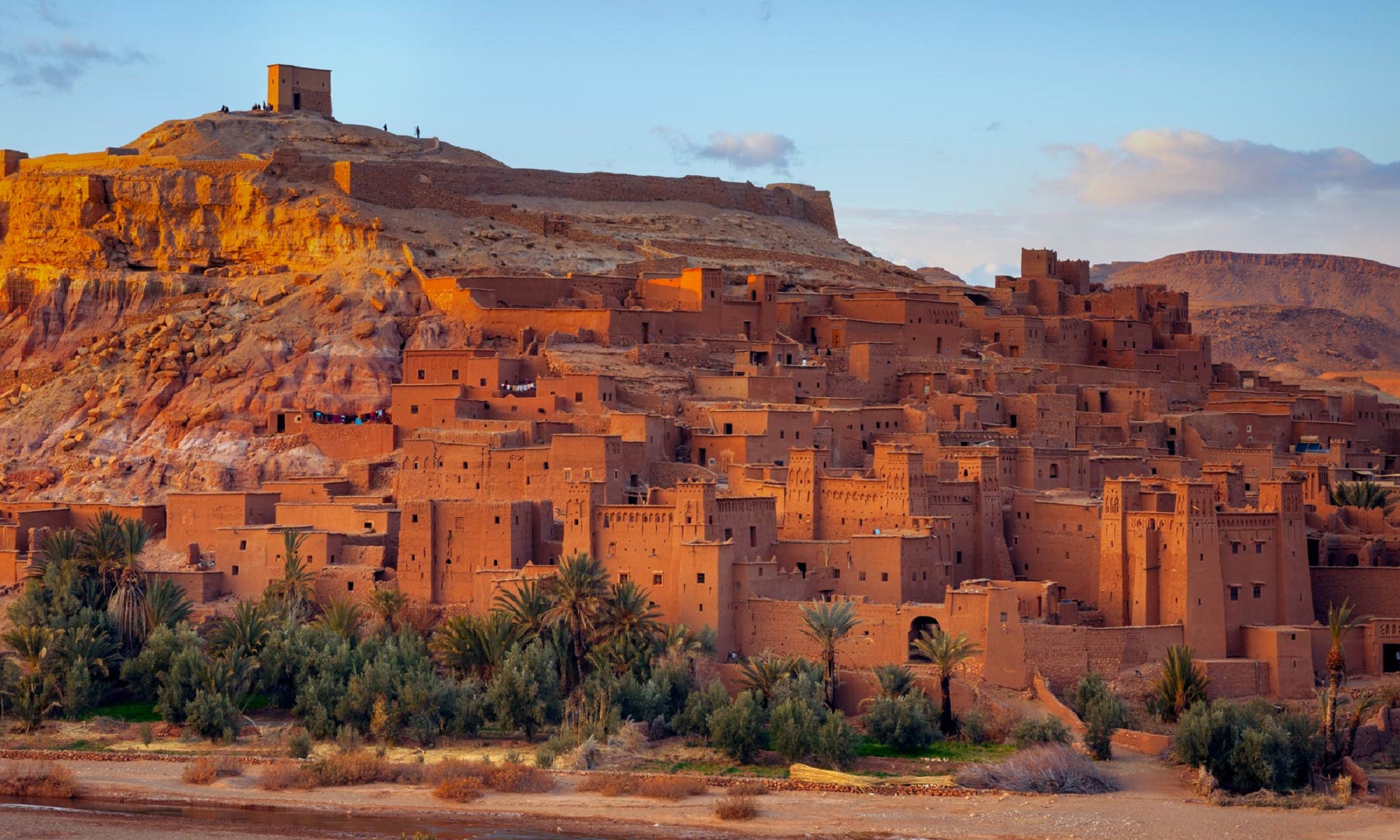 Old city in the Moroccan desert.