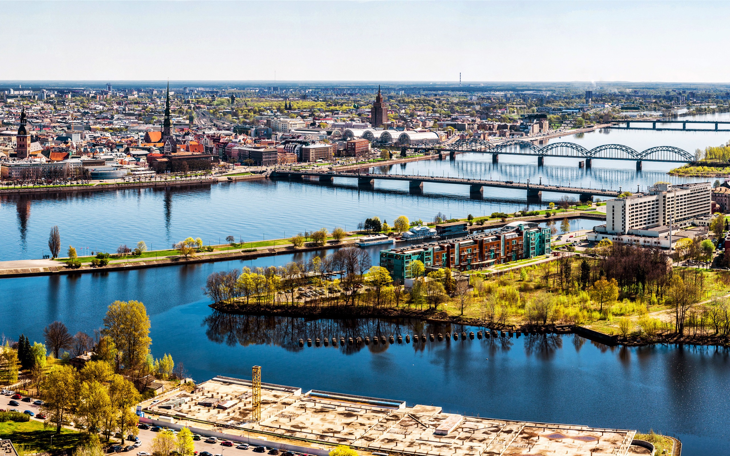 Aerial view of Riga