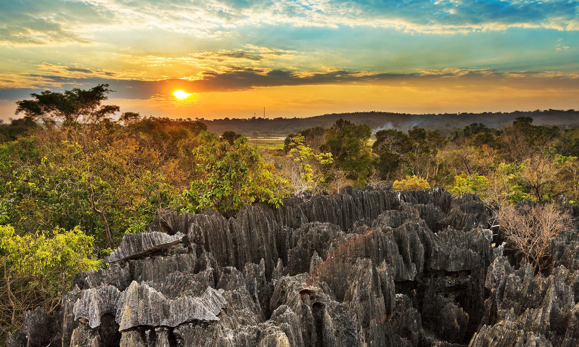 Sunset over Madagascar