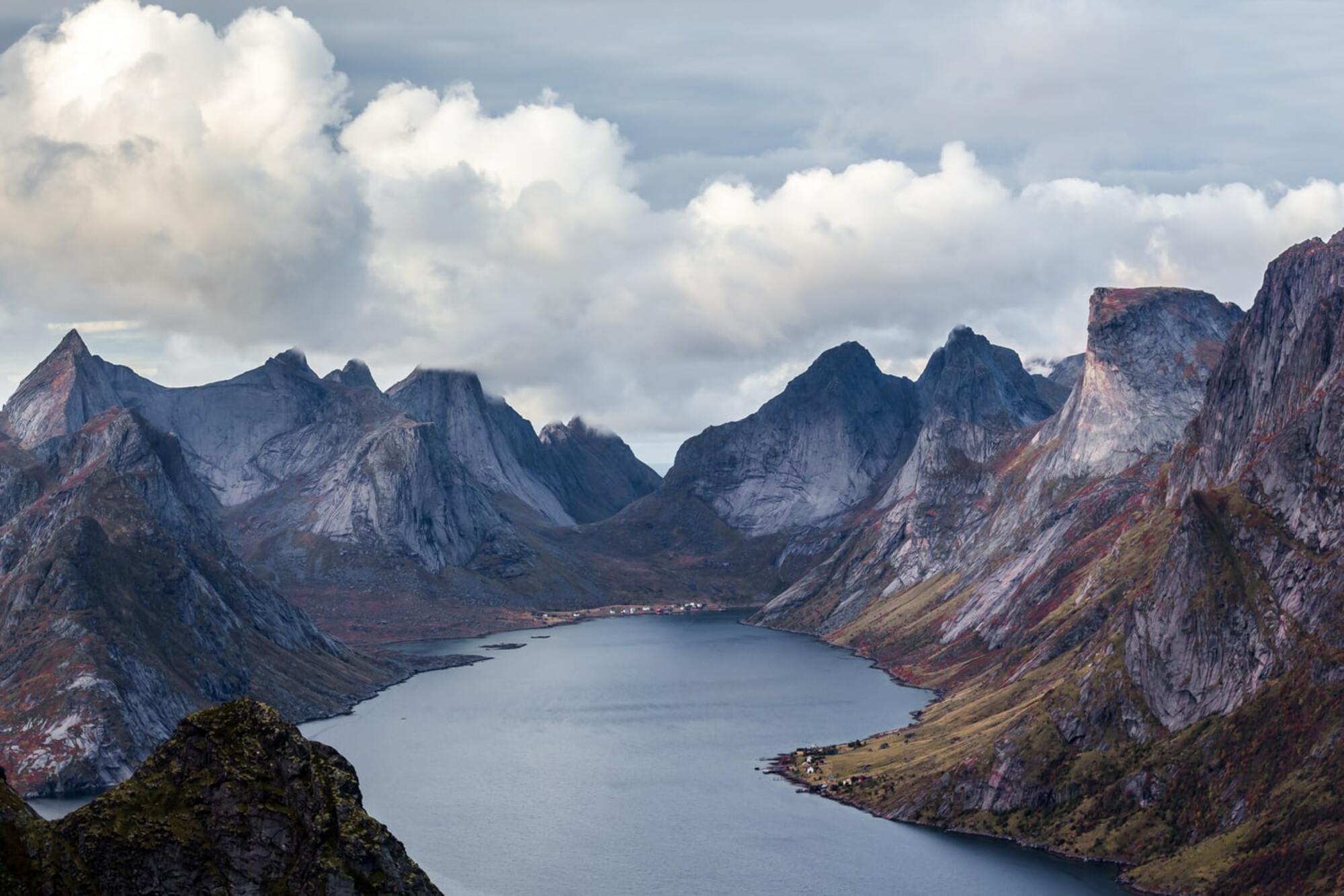View on mountains in Norway