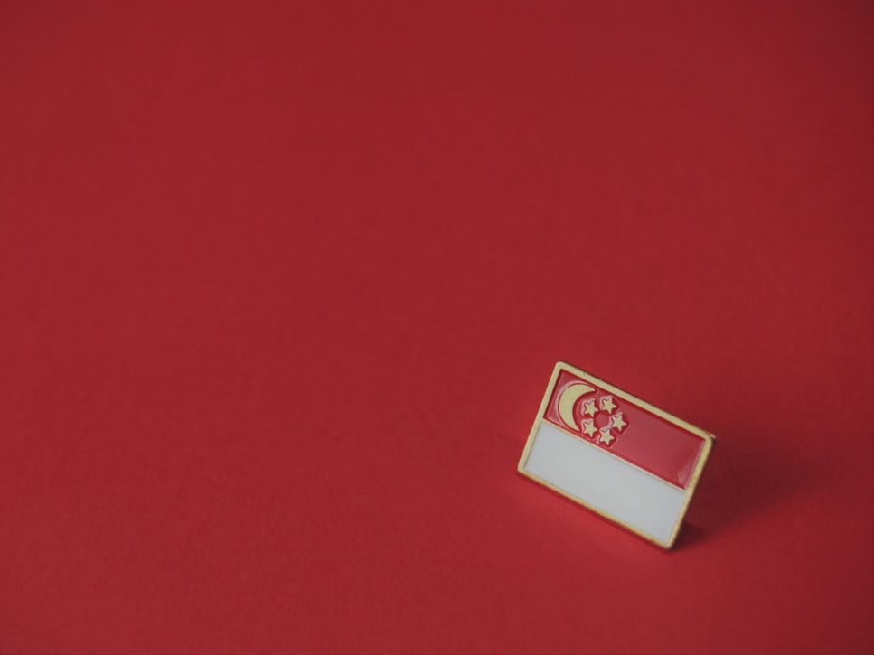 Tiny flag of Singapore