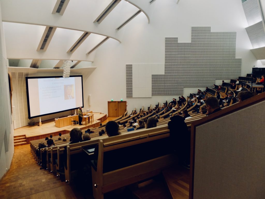 Students learning in a classroom - Master's degree