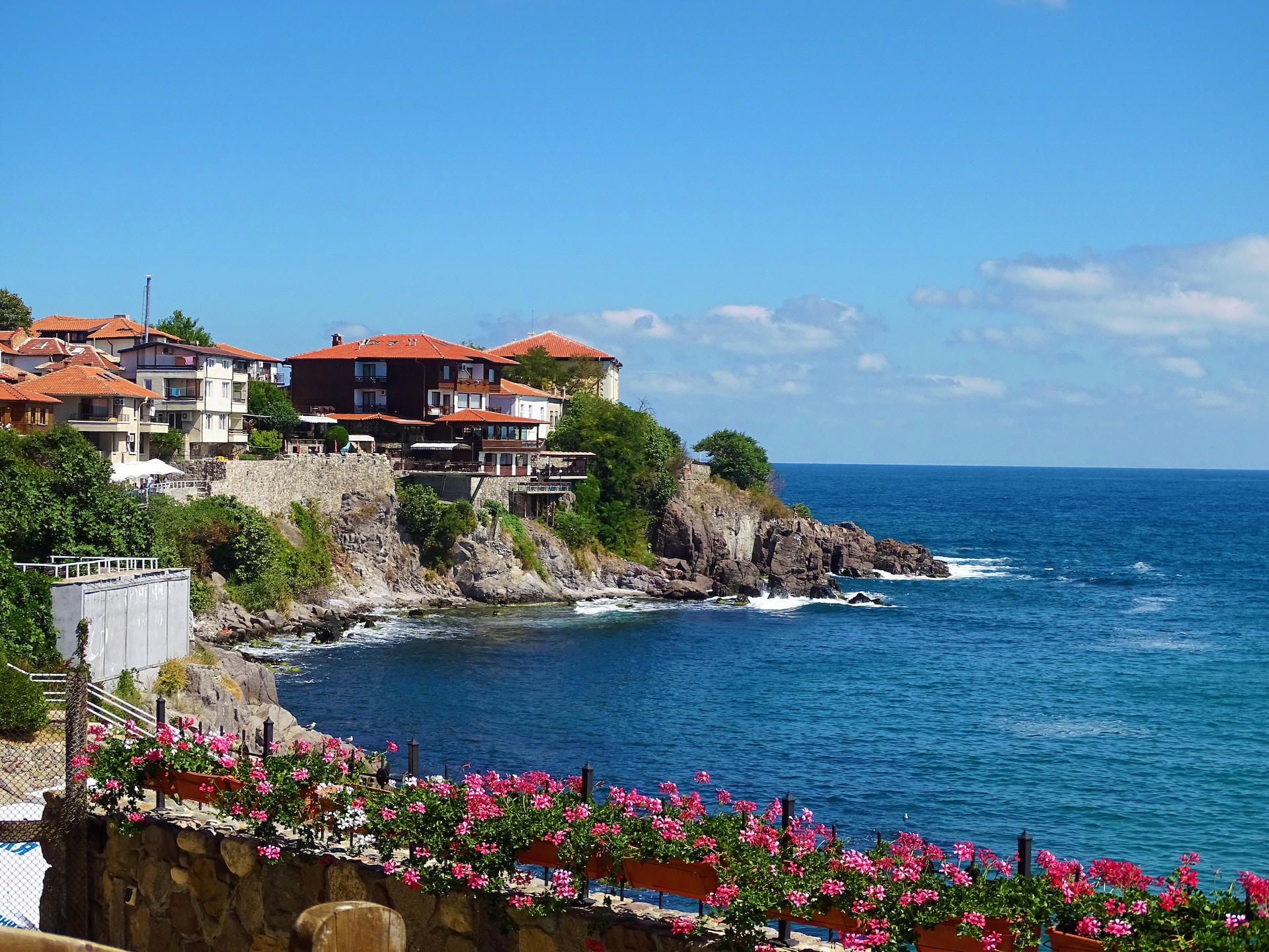 Picture of houses on an Island 