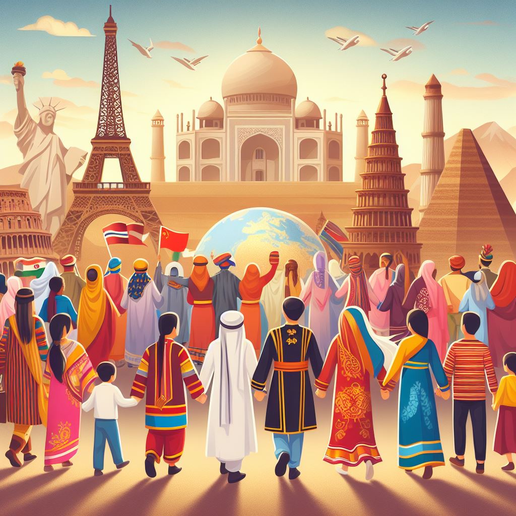 Image showing people from different cultures on cultural tourism
