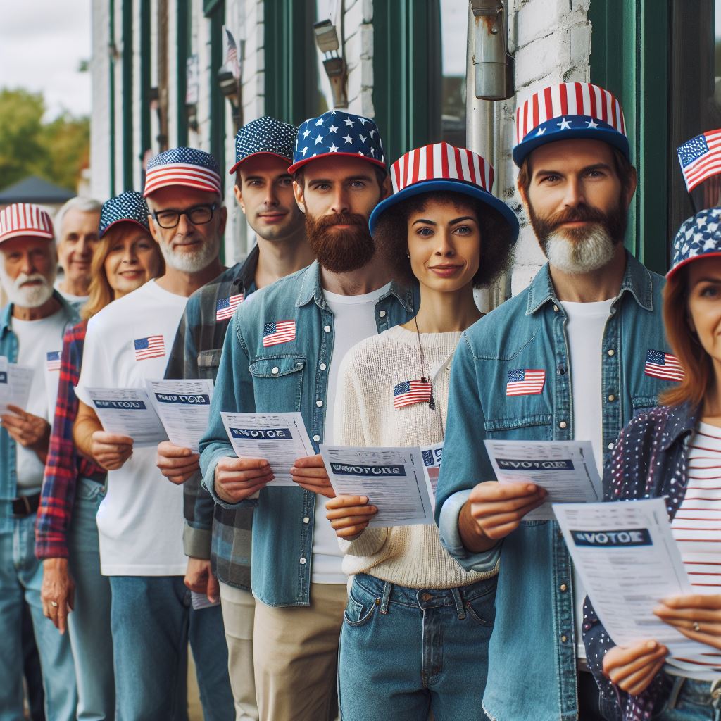 People casting vote in an election - Political systems