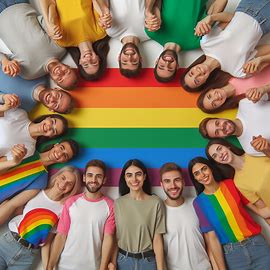 Image showing a group of LGBTQ+ people 