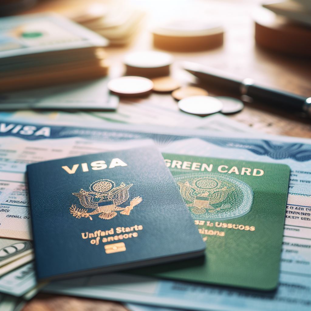 The difference between a visa and a green card in the U.S